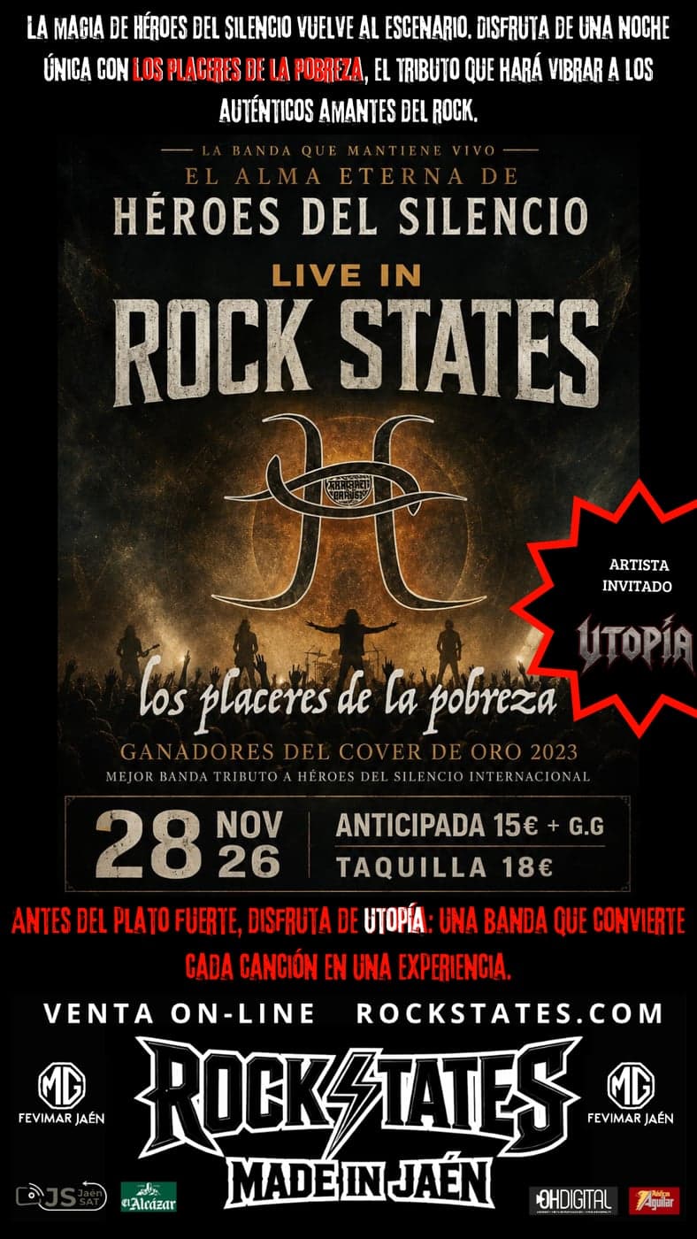Los Placeres de la Pobreza, tributo a Héroes del Silencio + Utopía