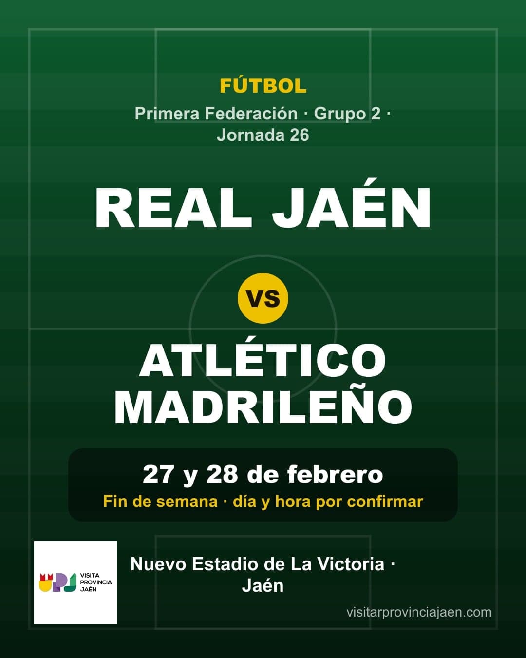 Real Jaén – Atlético Madrileño (Primera Federación)