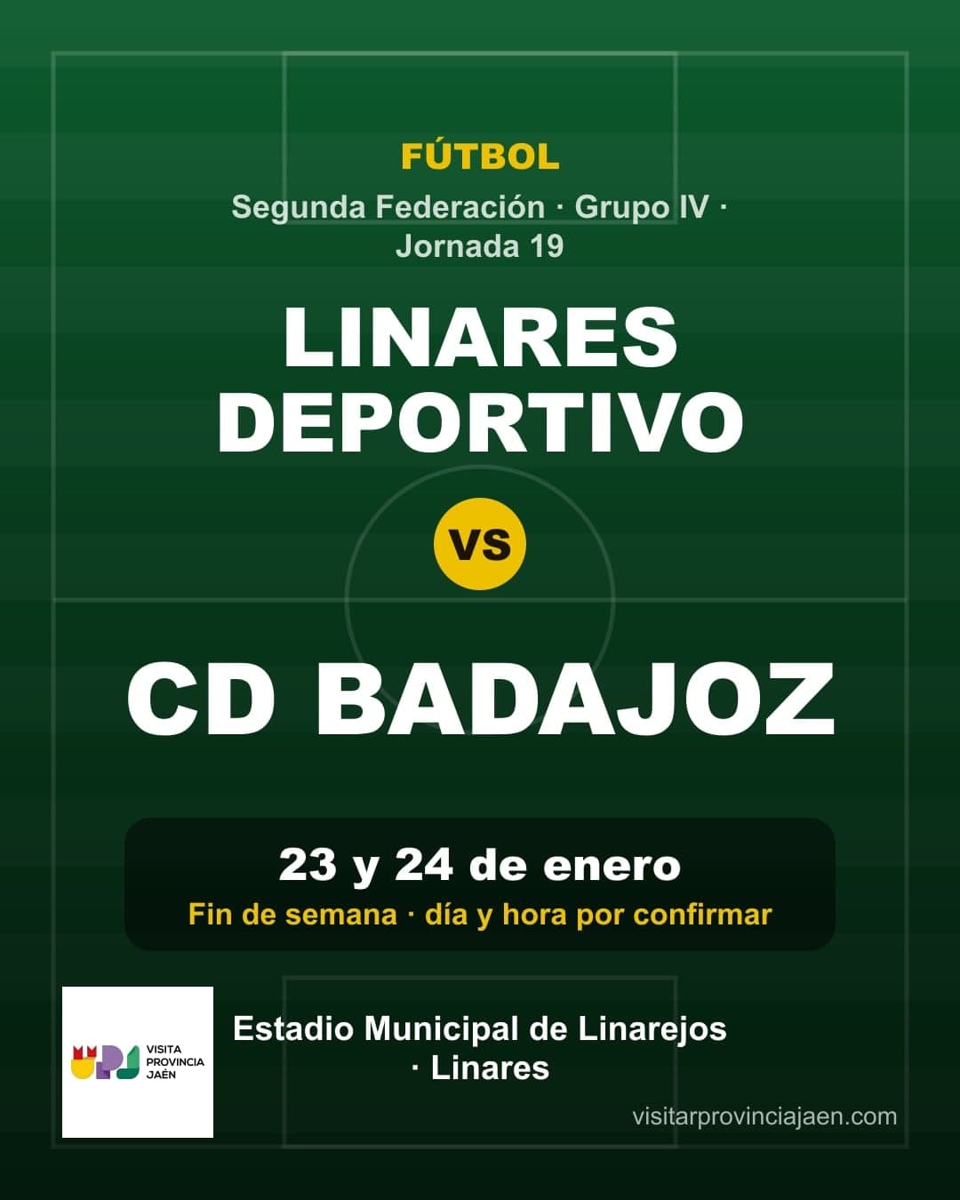 Linares Deportivo – CD Badajoz (Segunda Federación)