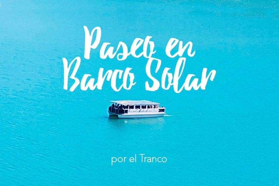 Paseo en barco solar por el embalse del Tranco